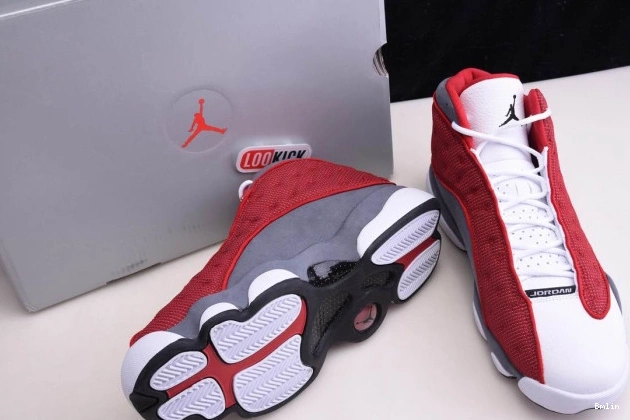 Bmlin Shoes Flint Red Jordan 414571-600 Gym Air Retro 13 Grey 0804